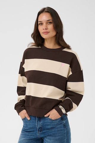 Kaffe Sweatshirt 'KAComo' in Brown: front