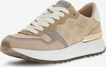 GUESS Matalavartiset tennarit 'VINSA5' värissä beige: etupuoli