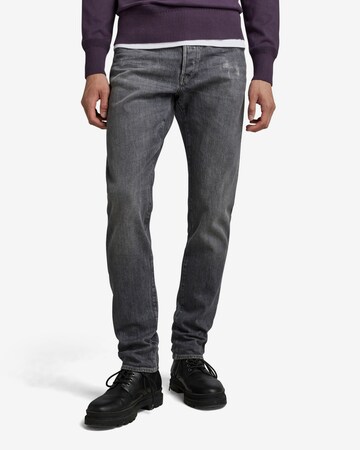 G-Star RAW - regular Vaquero en negro: frente