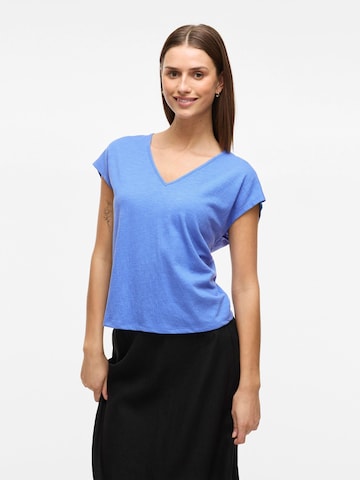 VILA Blouse 'VISyma' in Blauw: voorkant