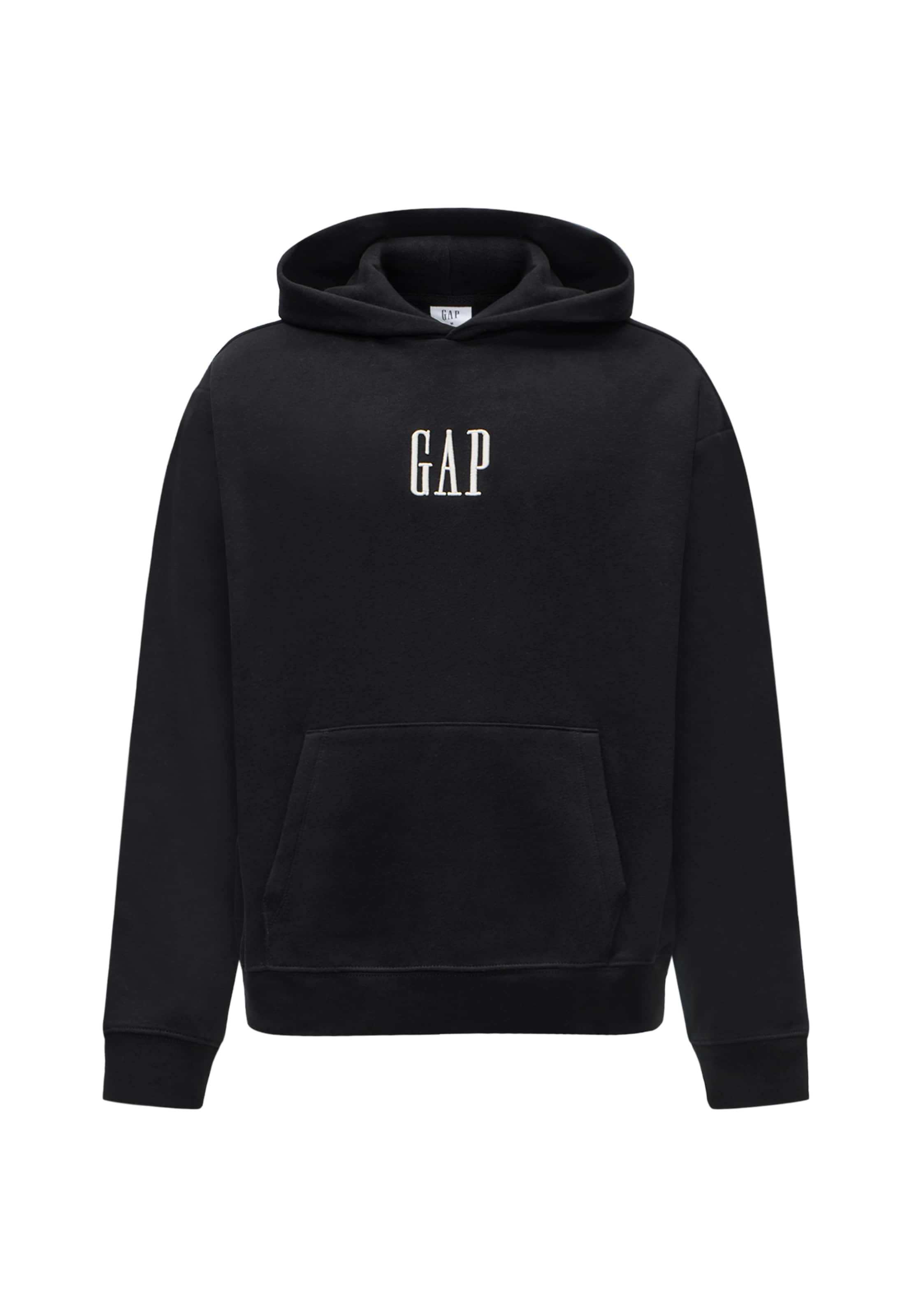 GAPSweater majica - crna boja: prednji dio