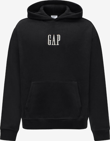 Felpa di GAP in nero: frontale