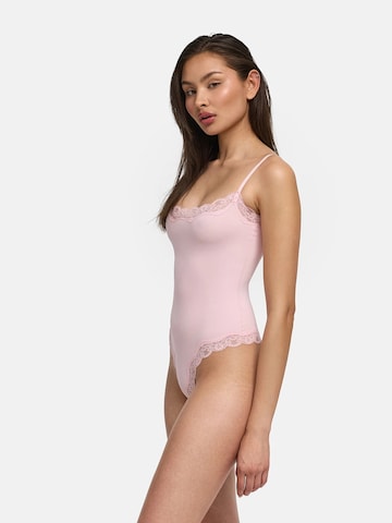cfab (formerly creamy fabrics) Body 'Bodysuit String mit Lace' i rosa