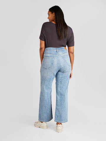 ONLY Carmakoma Wide Leg Jeans 'EMMY' in Blau