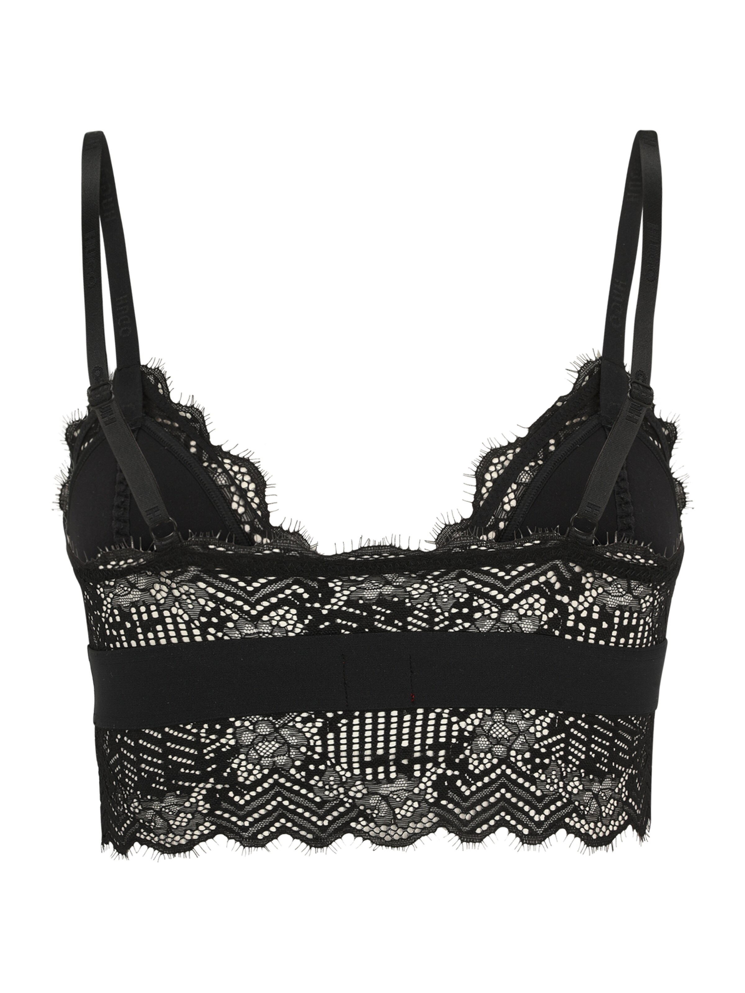 melns HUGO Trijstūra formas Krūšturis