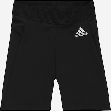 ADIDAS PERFORMANCE Skinny Workout Pants 'Techfit ' in Black: front