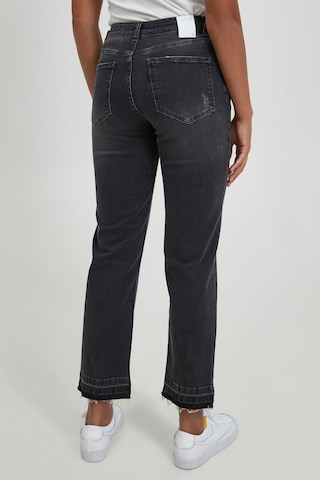 PULZ Jeans Regular 5-Pocket-Jeans 'PZEMMA' in Grau