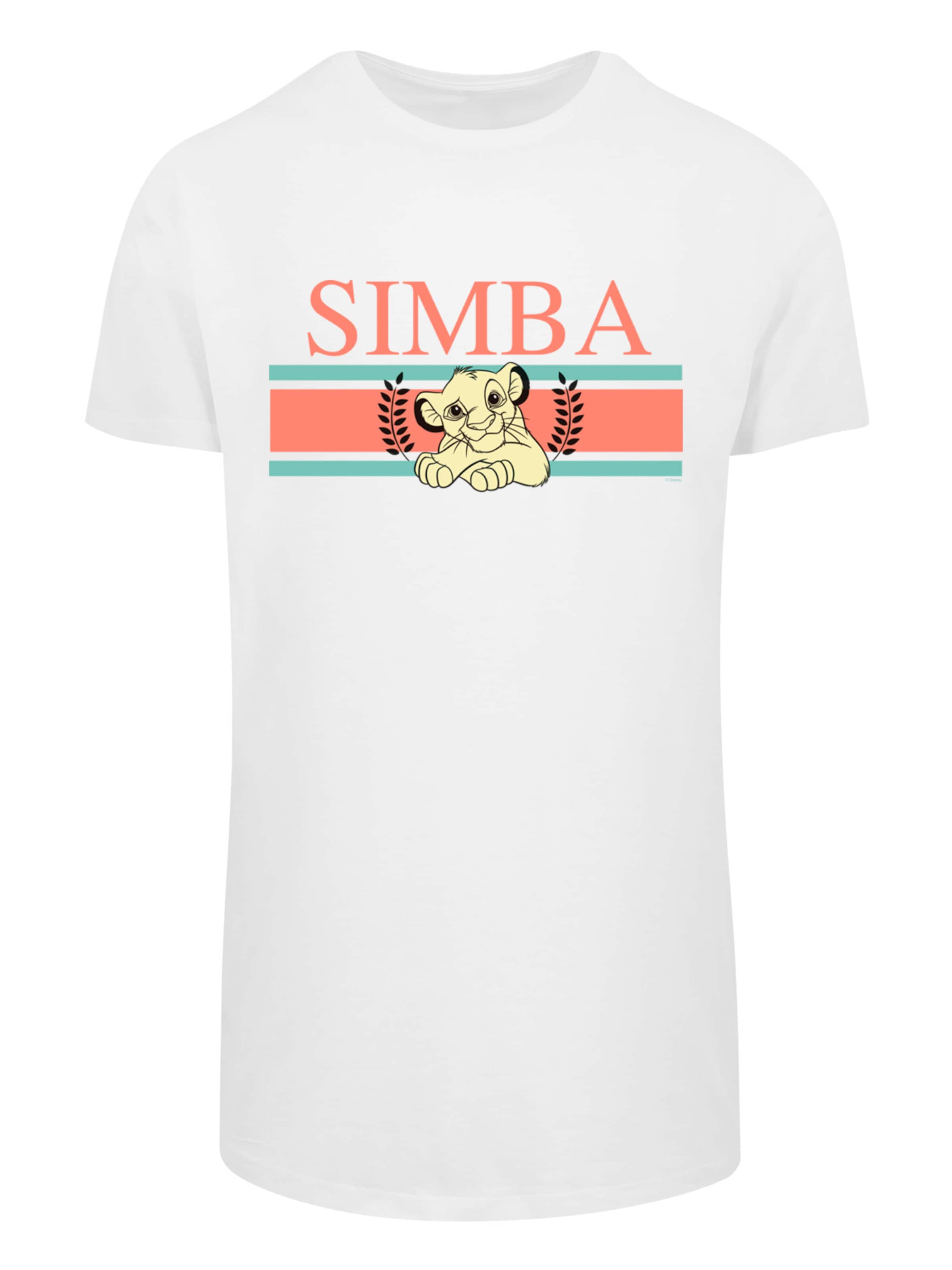 F4NT4STIC Shirt 'König der Löwen Simba' in White: front
