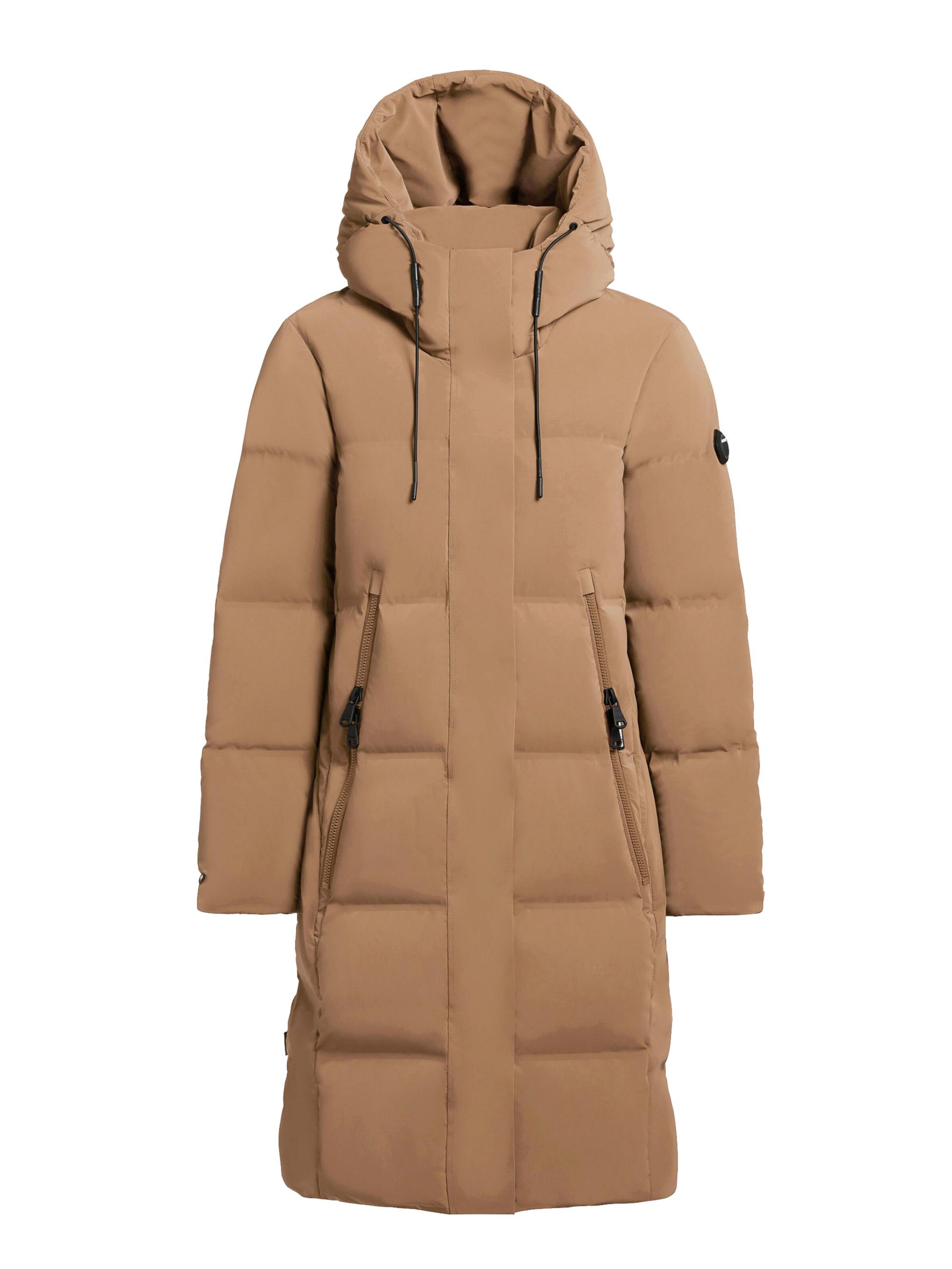 khujo Wintermantel in Bruin: voorkant