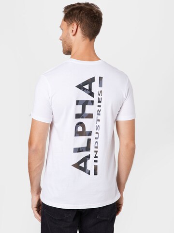ALPHA INDUSTRIES - Camiseta en blanco
