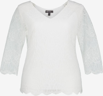 T-shirt Ulla Popken en blanc : devant