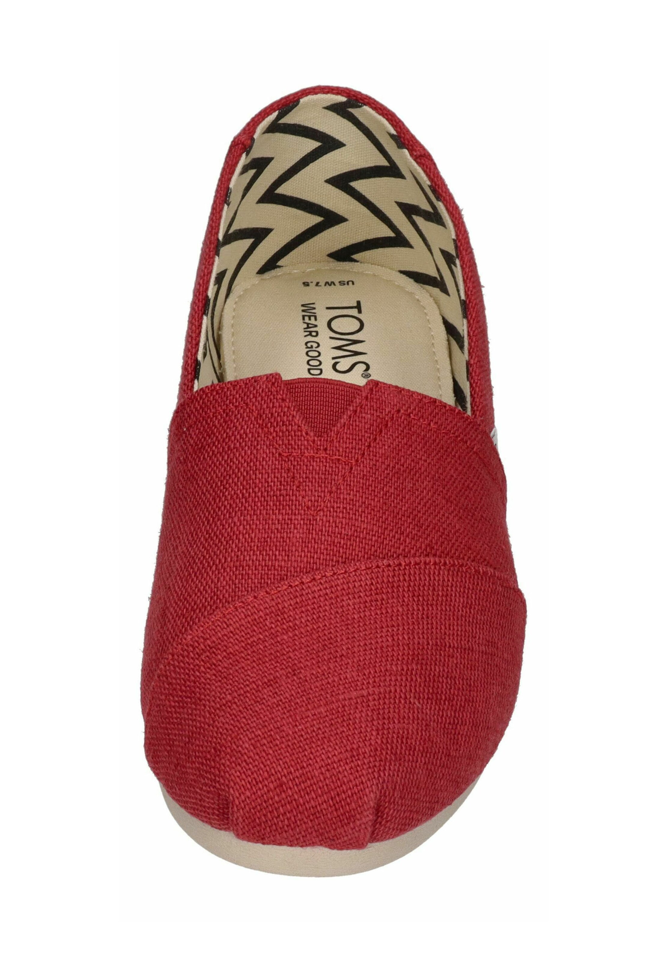 TOMS Pantofle 'ALPARGATA' w kolorze czerwony