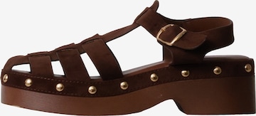 Super Mode Sandals in Brown: front