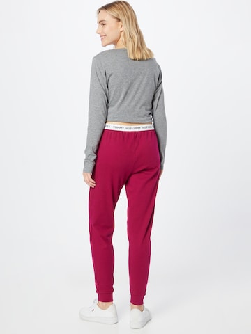 Effilé Pantalon de pyjama Tommy Hilfiger Underwear en rouge