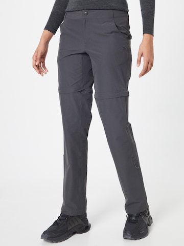 THE NORTH FACE Normální Outdoorové kalhoty 'EXPLORATION' – šedá: přední strana