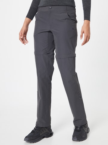 Regular Pantalon outdoor 'EXPLORATION' THE NORTH FACE en gris : devant