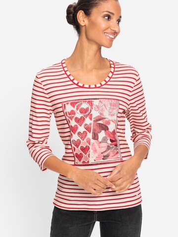 Olsen Shirt in Rood: voorkant