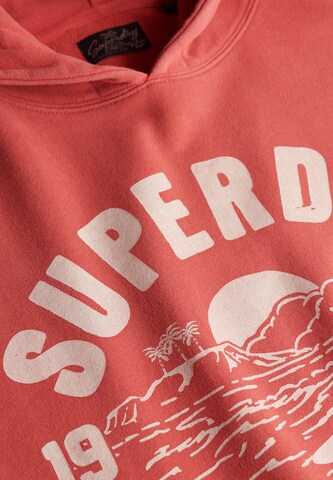Superdry Sweatshirt 'Lo-Fi' in Rood
