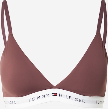 brūns Tommy Hilfiger Underwear Trijstūra formas Krūšturis: no priekšpuses