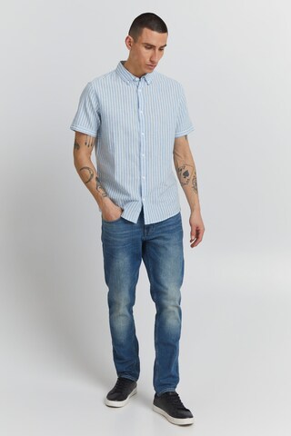 INDICODE JEANS Regular Fit Kurzarmhemd 'Hank' in Grau