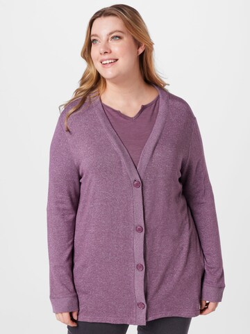 Tom Tailor Women + Knit Cardigan in Purple: front