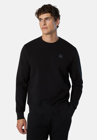 Sweat-shirt North Sails en noir : devant