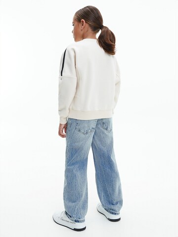 Calvin Klein Jeans Bluza w kolorze biały