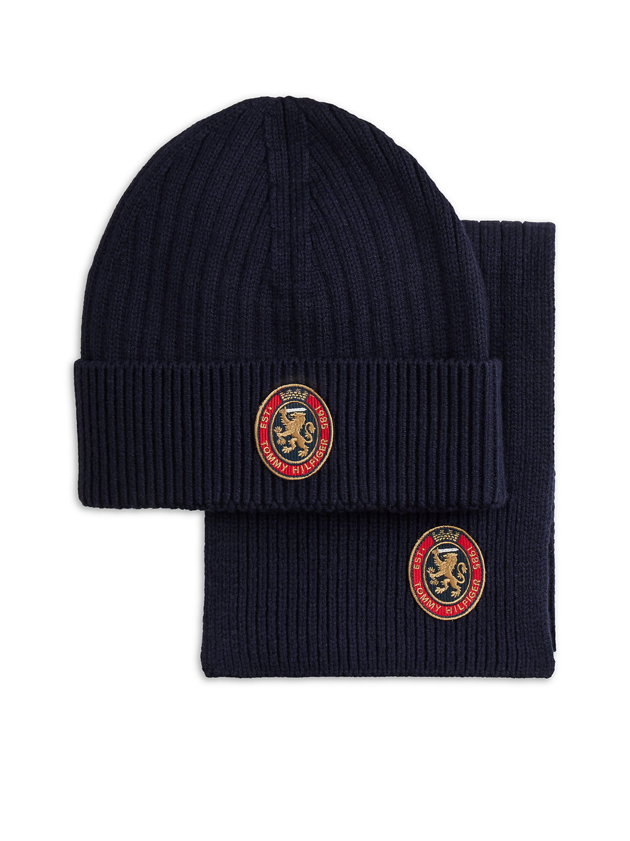 Écharpe TOMMY HILFIGER en bleu : devant