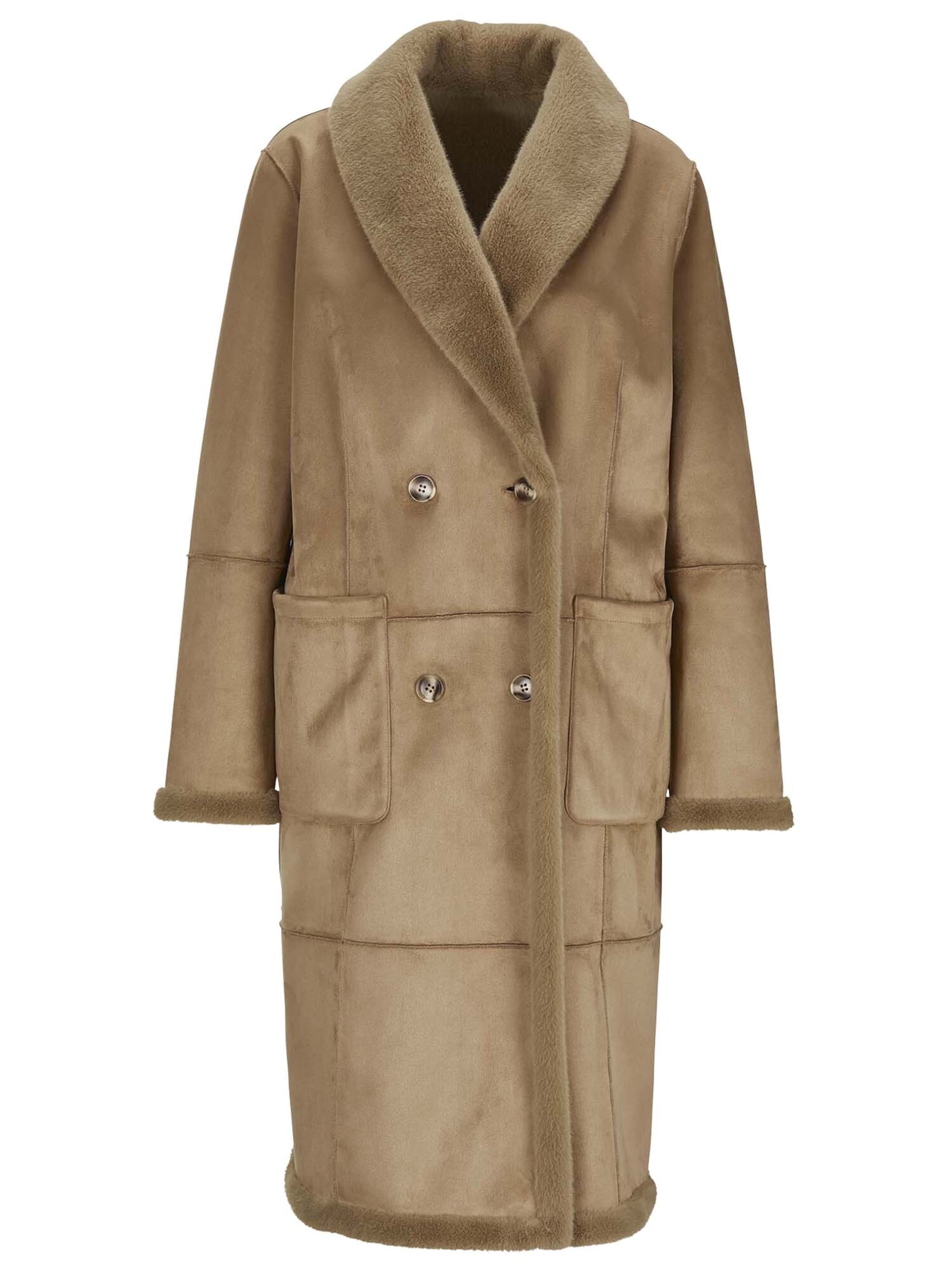 MADELEINE Tussenmantel in Beige: voorkant