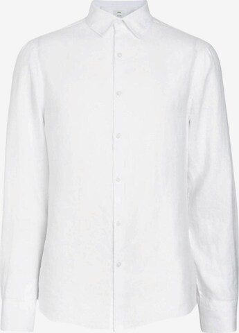 Marks & Spencer Button Up Shirt in White: front