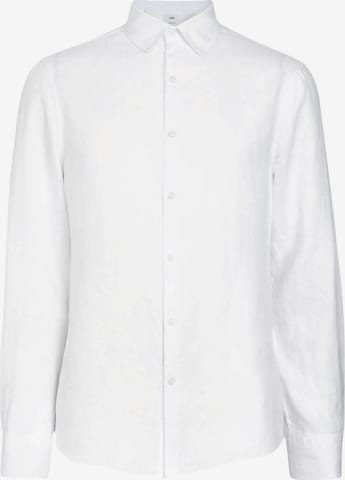 Marks & Spencer Regular fit Button Up Shirt in White: front