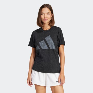 ADIDAS SPORTSWEAR Функциональная футболка 'Essentials Winners' в Черный: спереди
