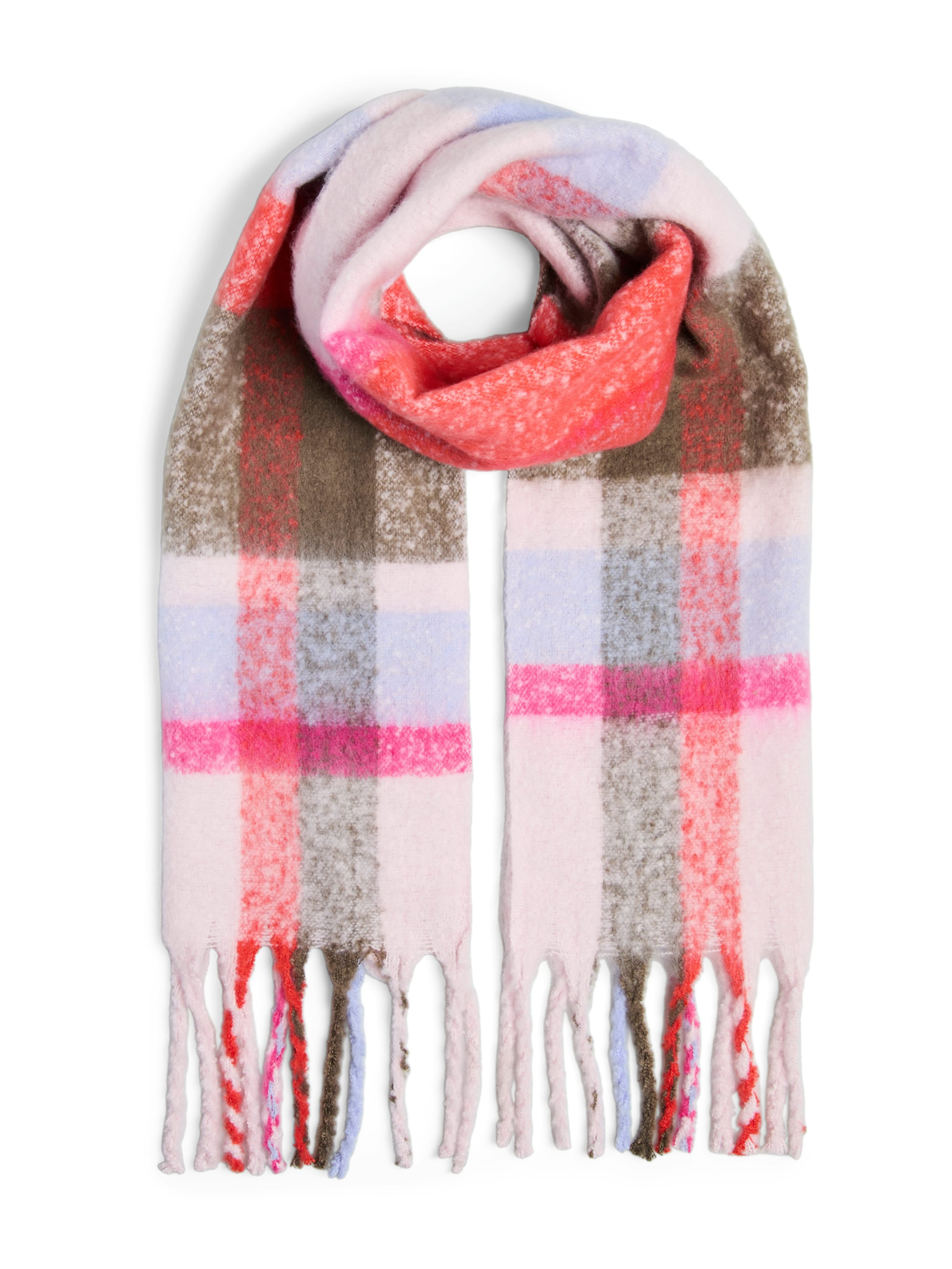 PIECES Шарф &#x27;PCBEA&#x27; в Ярко-розовый: спереди