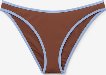 CALZEDONIA Bikini Bottoms 'Bicolor Piping' in Brown: front