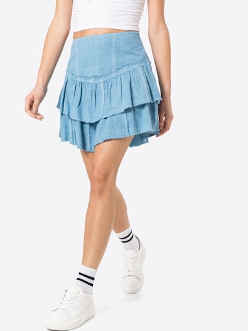 Free People - Falda en azul: frente