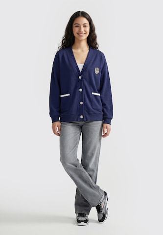 Cardigan 'VARSITY' MYMO en bleu