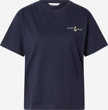 Maglietta 'ANCHOR' di GANT in blu: frontale