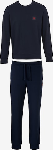 Survêtement Emporio Armani en bleu : devant