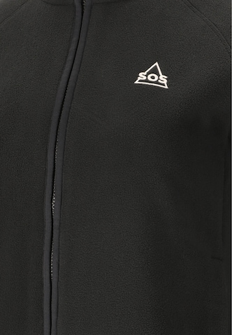 SOS Functionele fleece jas 'Draco' in Zwart