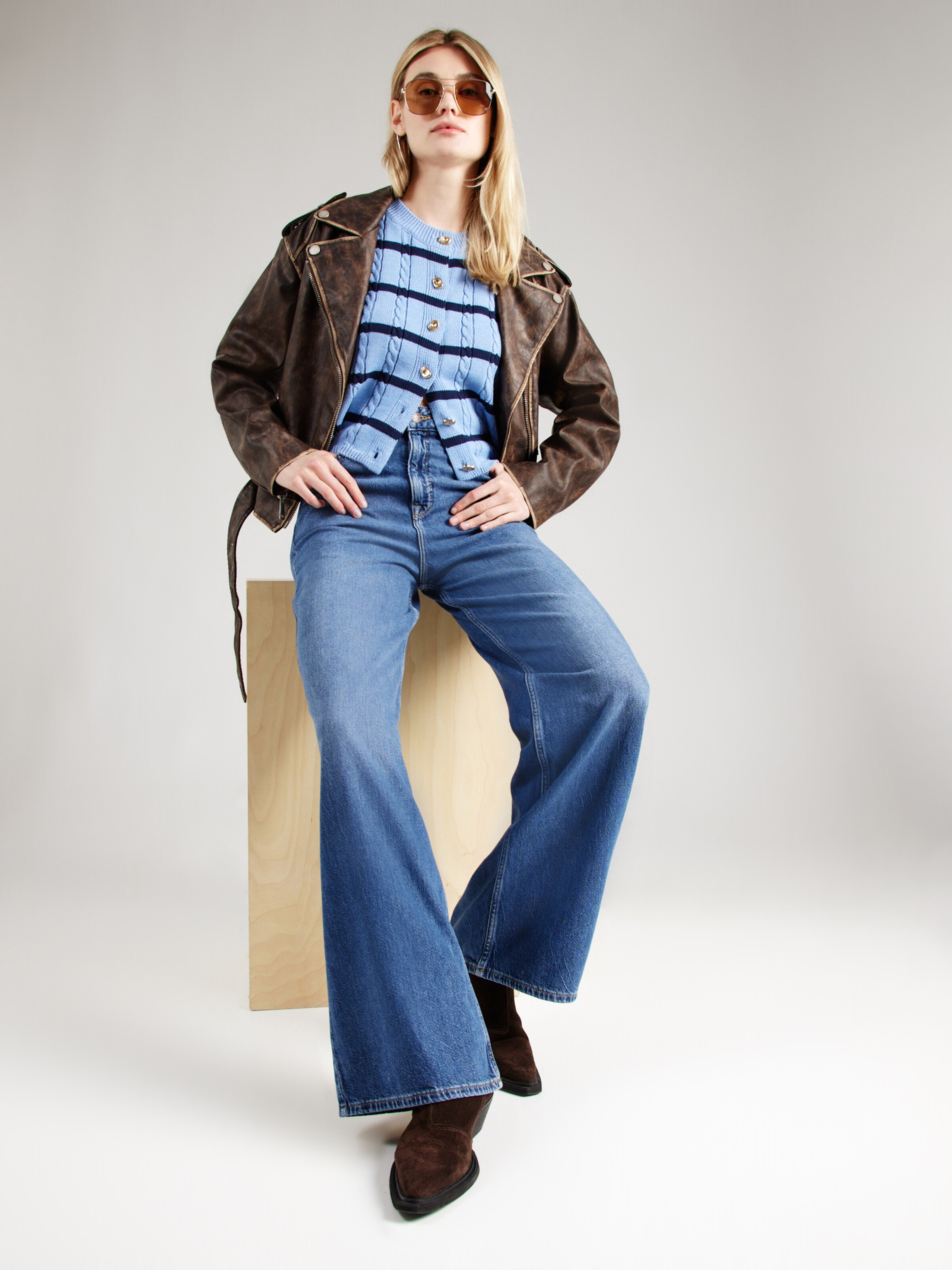 Lee Wide leg Jeans 'Stella' pe Albastru Denim | ABOUT YOU