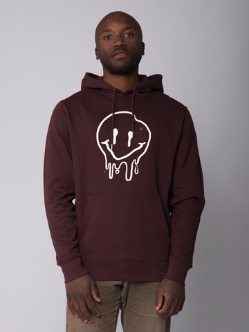 Watapparel Sweatshirt 'Smiley' in Red: front