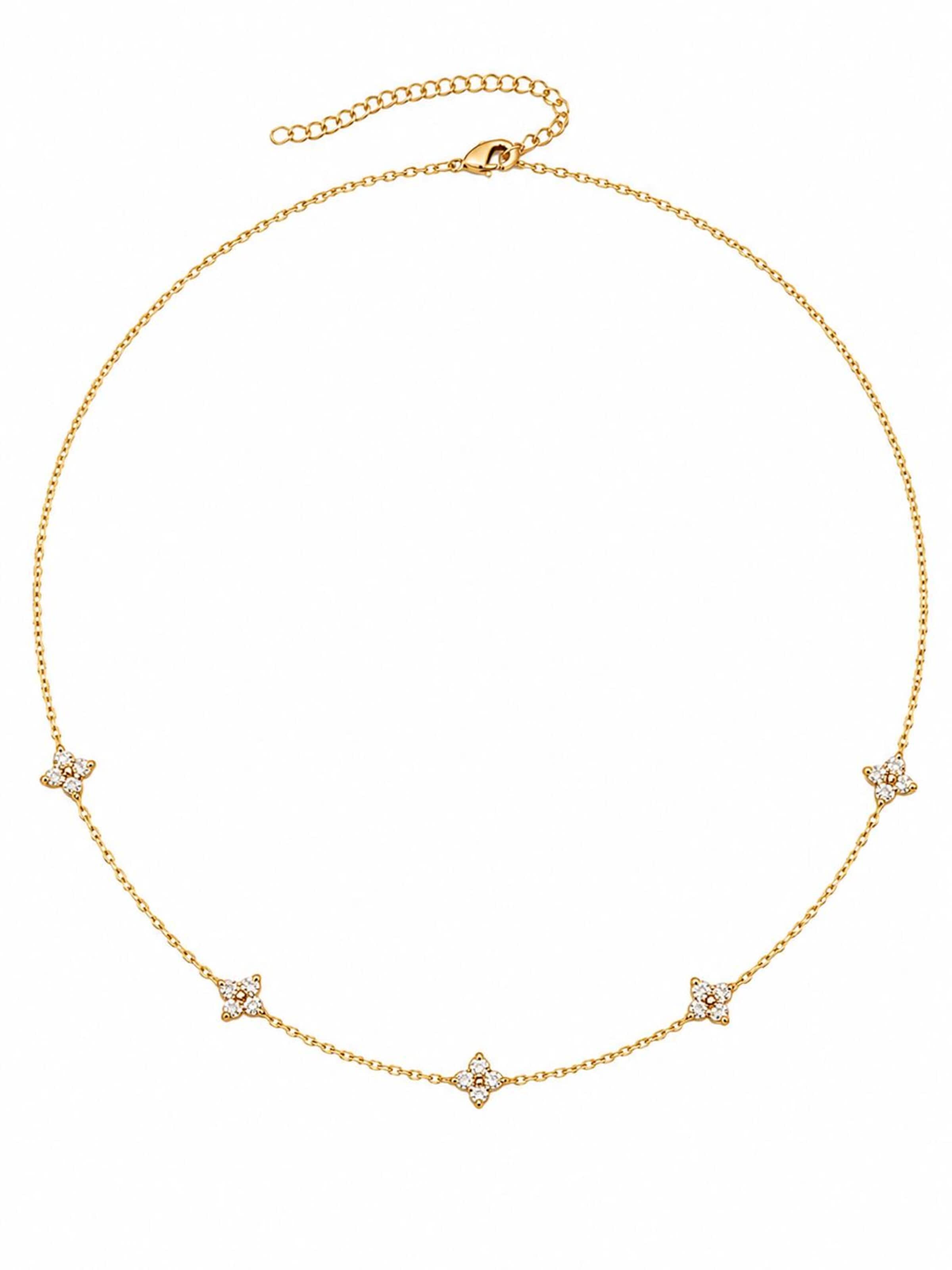 Alster Herz Kette 'LUCKY MOMENTS'‌ in Gold: Vorderseite