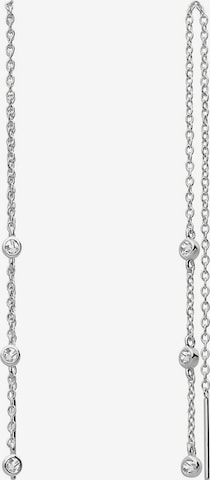 Boucles d'oreilles Lucardi en argent : devant