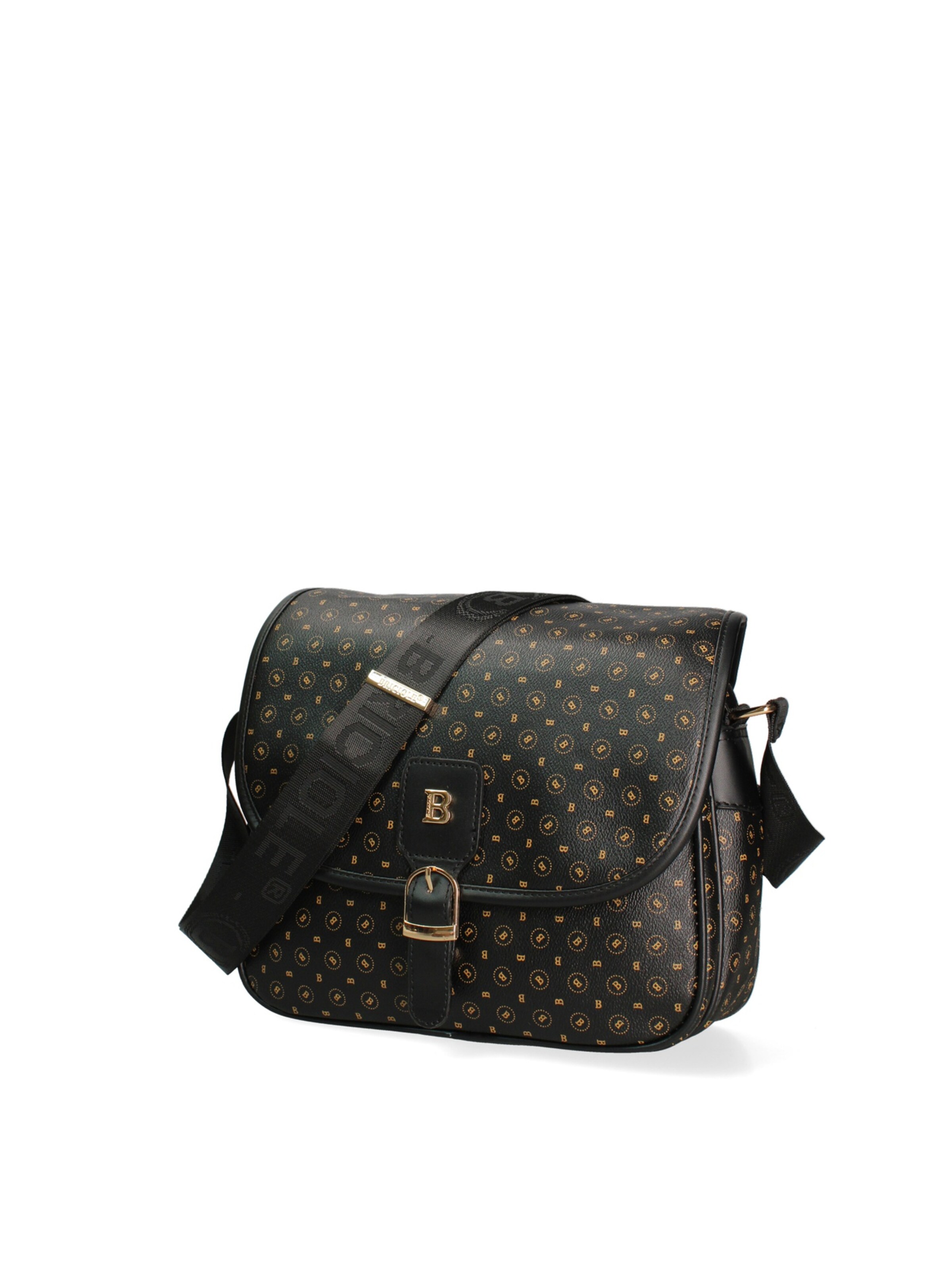 Briciole Shoulder Bag in Black: front