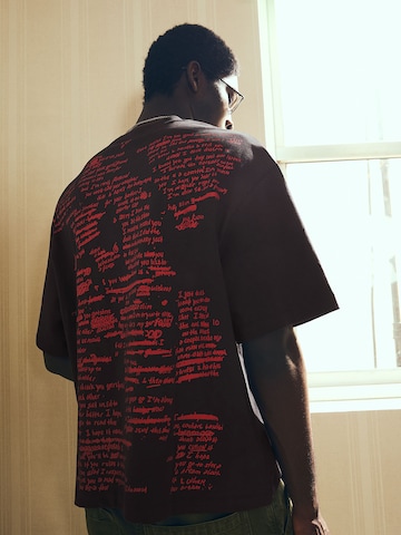 Bershka Póló 'EMINEM' - fekete: elől