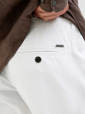 JACK & JONES Tapered Chino Pants 'JPSTACE JJSUMMER' in White