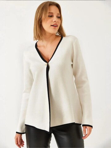 Bianco Lucci Gebreid vest in Wit