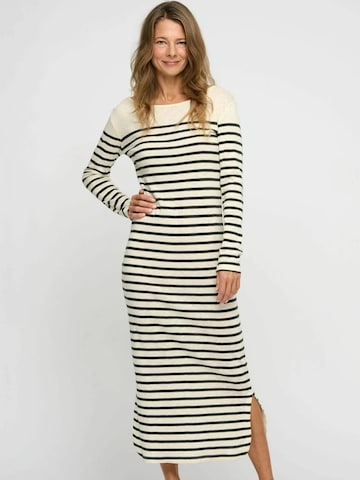 moshi moshi mind Úpletové šaty 'Charisma' – béžová: přední strana