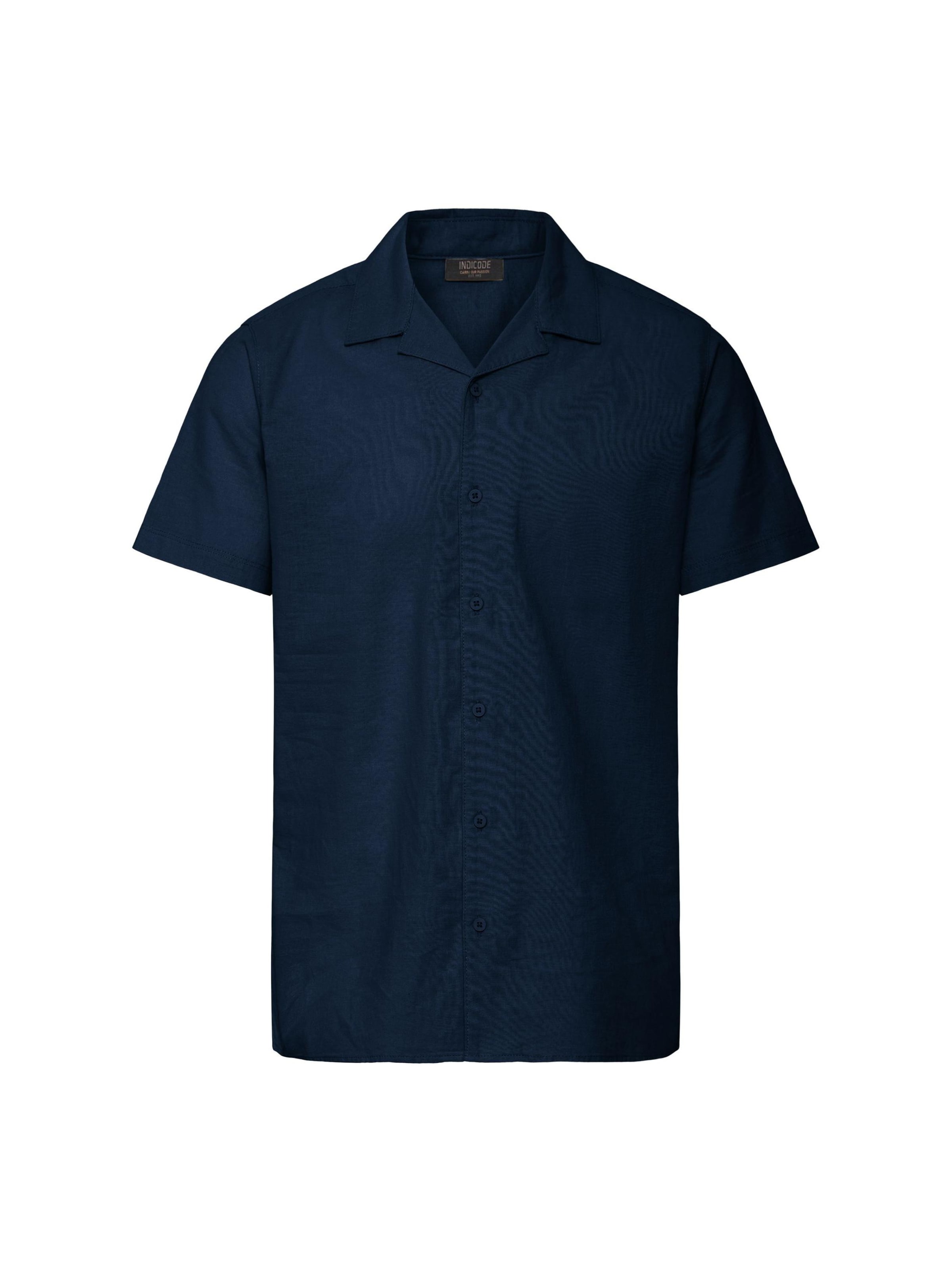 Regular fit Camicia di INDICODE JEANS in blu: frontale