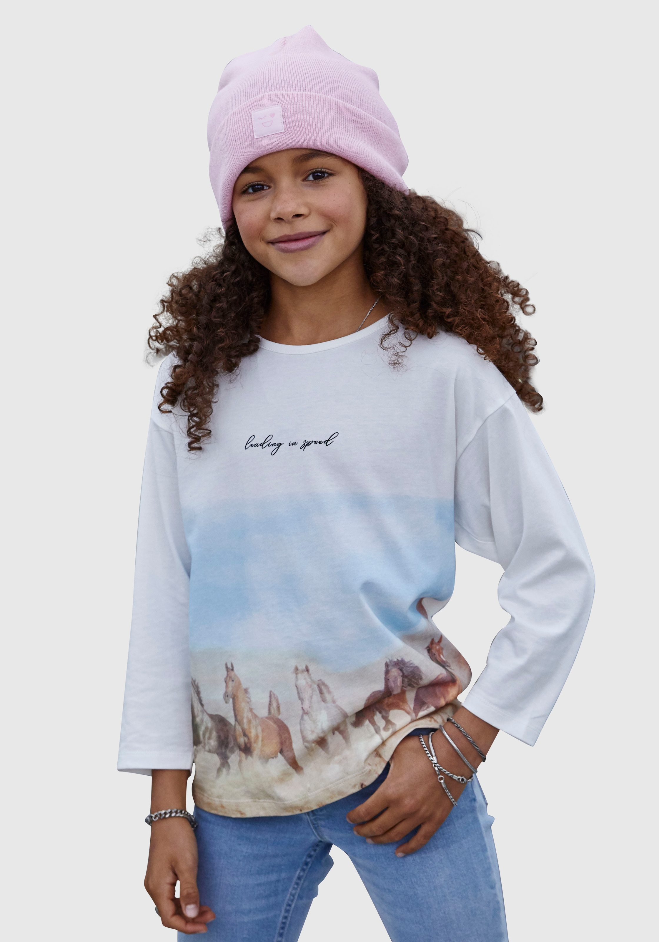 Kinder Teens (Gr. 140-176) Kidsworld Shirt in Weiß - UT32424